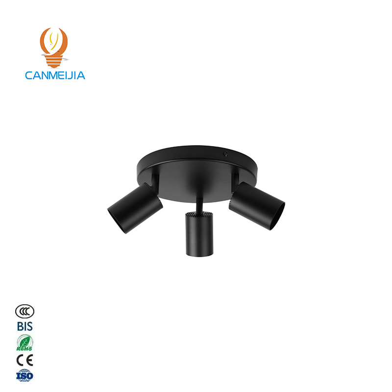 CANMEIJIA ceiling spotlight adjustable angle Gu10 lamp holder no light source