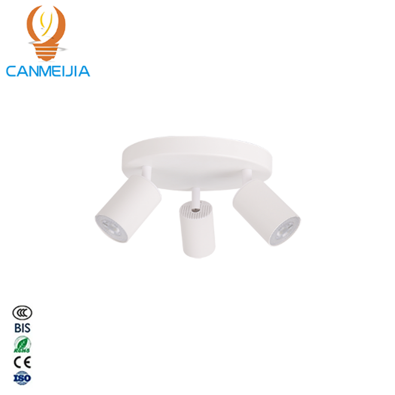 CANMEIJIA ceiling spotlight adjustable angle Gu10 lamp holder no light source