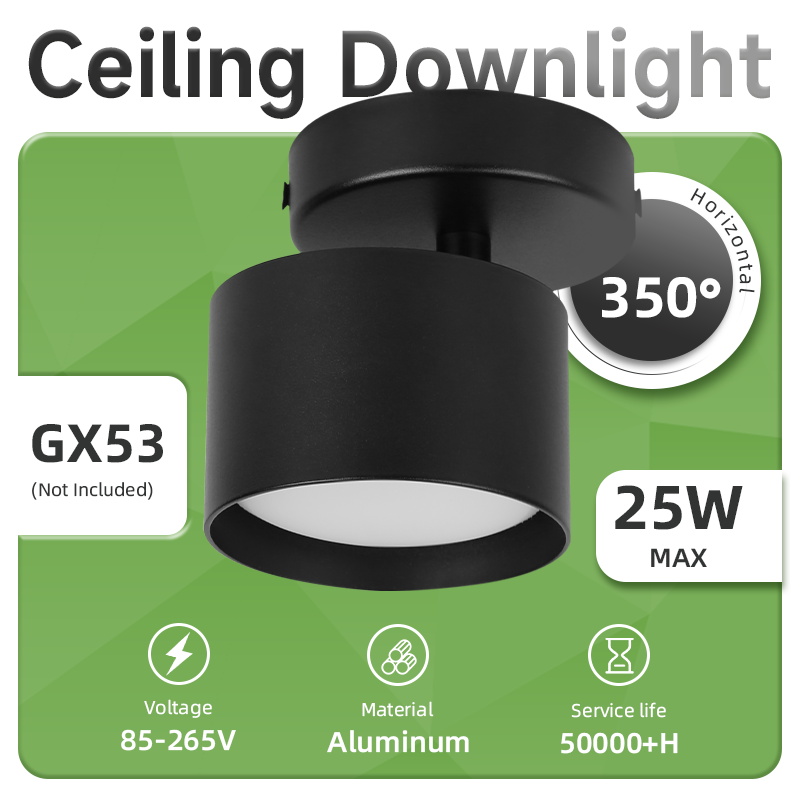 CANMEIJIA Ceiling Downlight GX53 No Light Source Round No Light Source