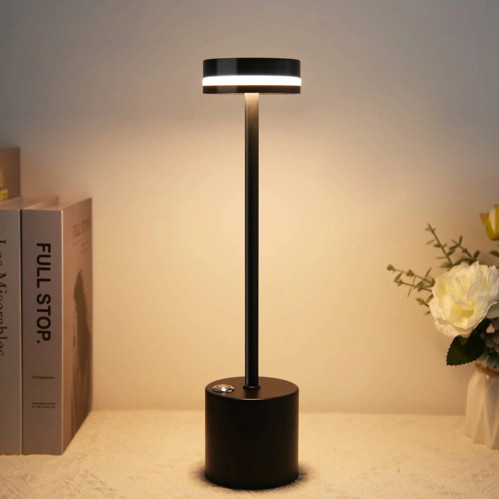 CANMEIJIA table lamp USB charging Three-color dimmer with memory function