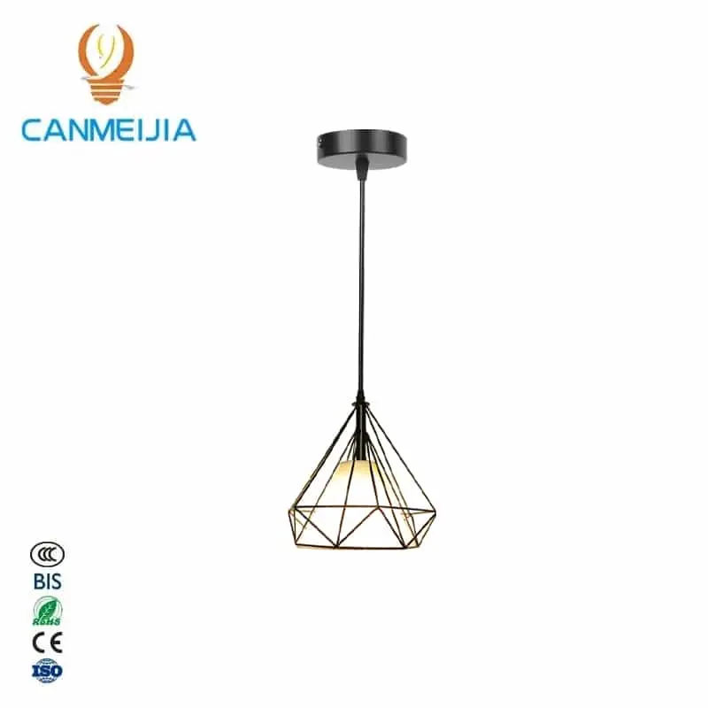 CANMEIJIA chandeliers iron style single head diamond E27/E26 lamp holder