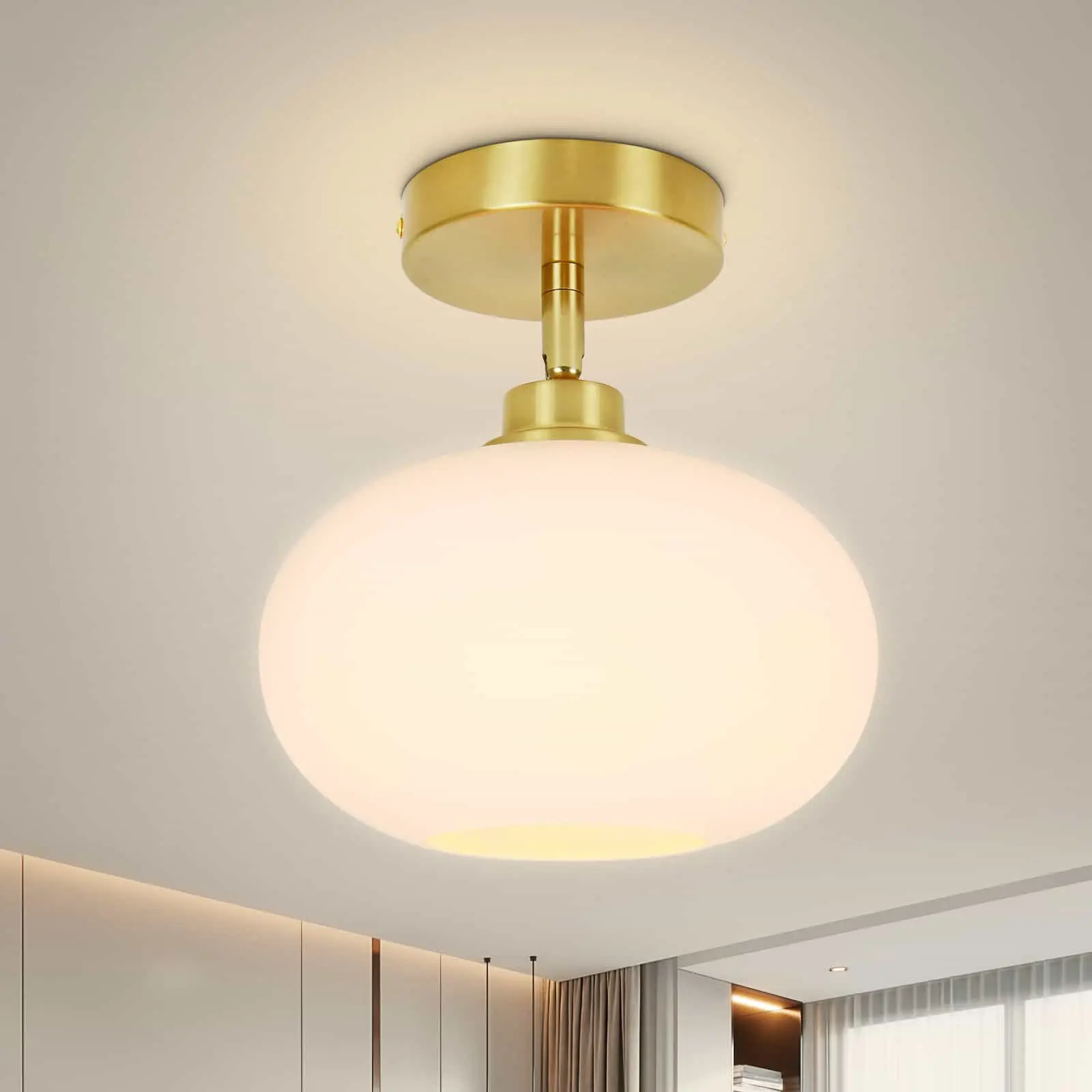 CANMEIJIA ceiling light glass  style