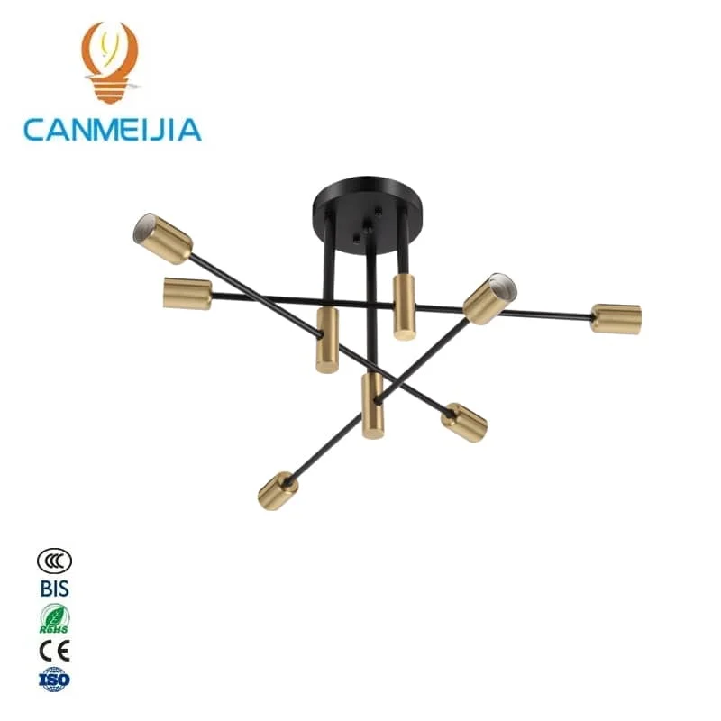 CANMEIJIA branch shape pendant 003 golden 6 lamp base E26 does not include light source