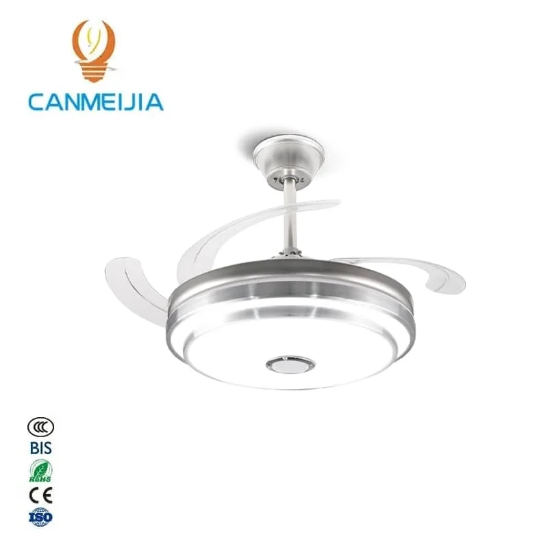 CANMEIJIA Fan chandelier model 001 with Bluetooth speaker, wide voltage remote control + APP