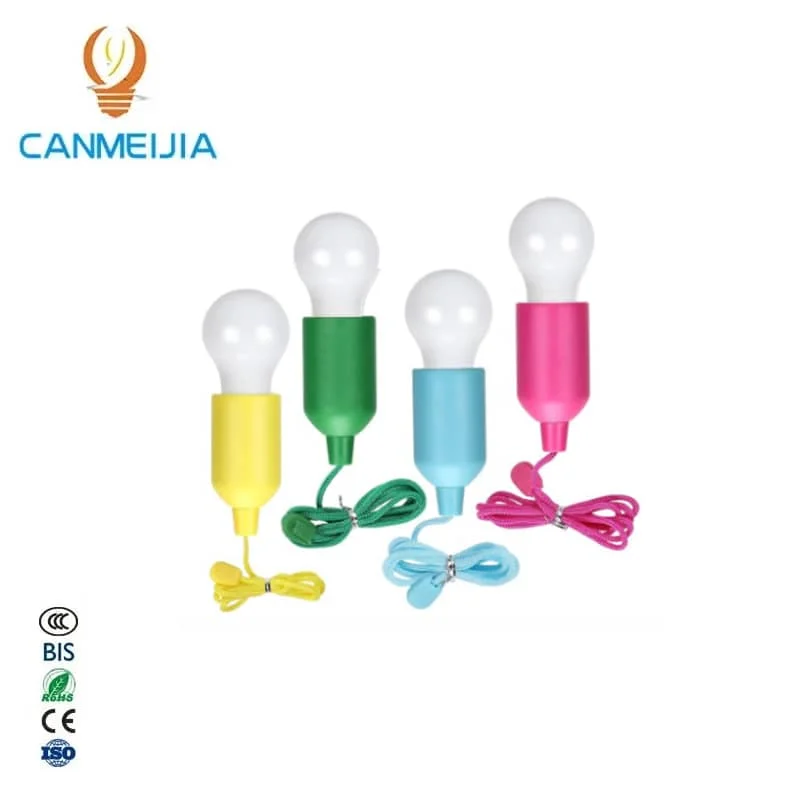 CANMEIJIA Colored cord light bulb white light