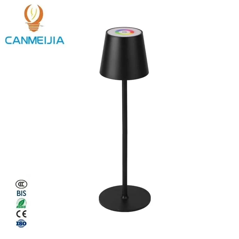 CANMEIJIA Simple desk lamp wine glass USB charging RGBCW touch dimming and color adjustment
