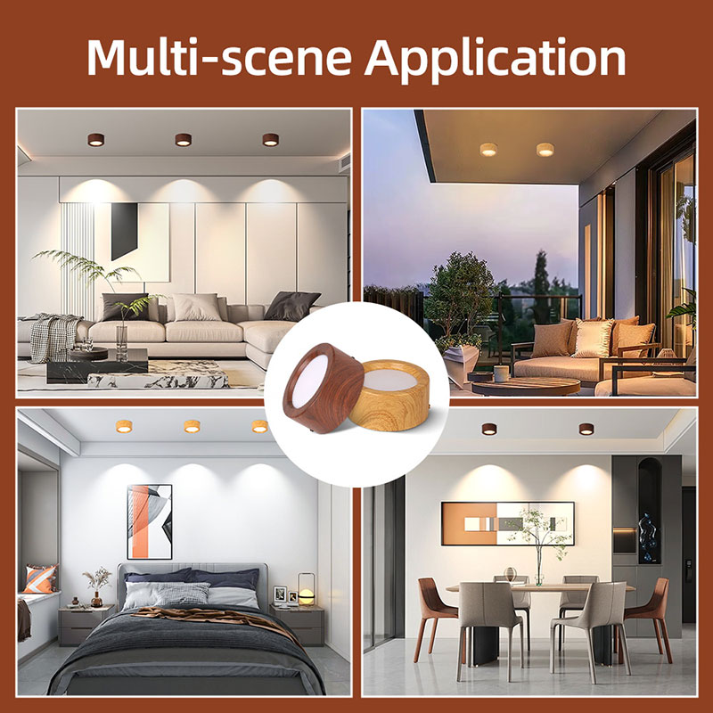 CANMEIJIA  Surface-mounted downlights with tri-color dimming and memory function