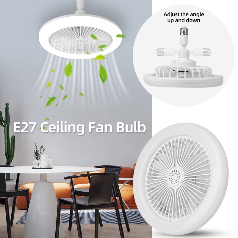 (CANMEIJIA) Remote Control Aromatherapy Fan Light Bulb White E27 Lamp Holder 30W White Light