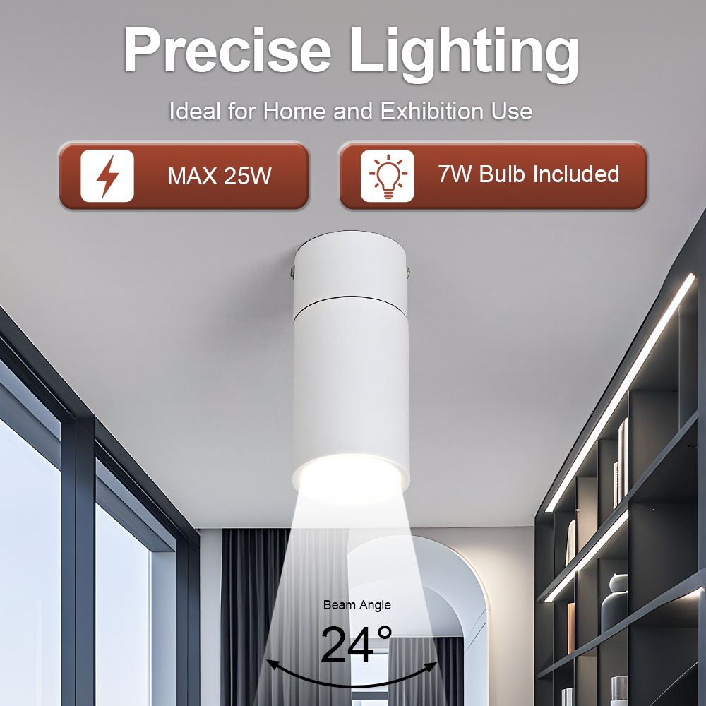 GU10 model surface-mounted folding spotlight