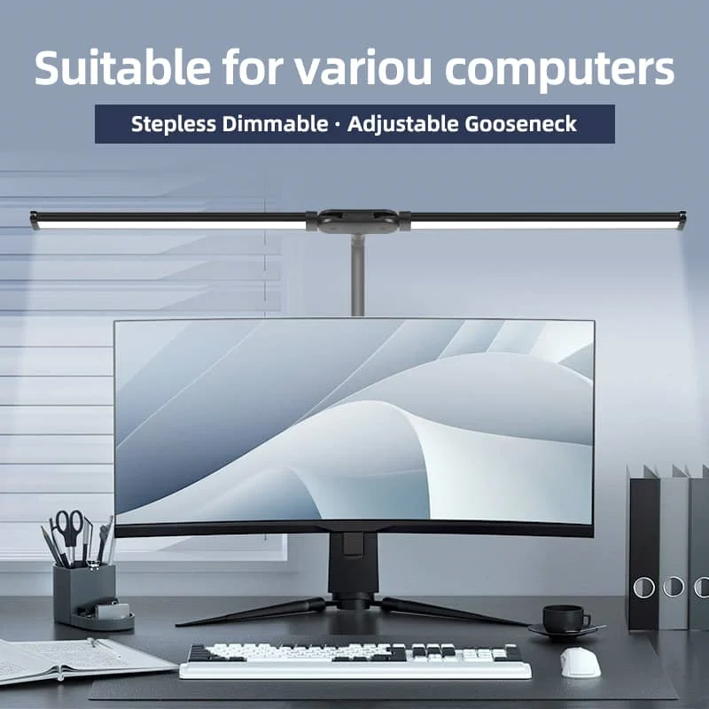 CANMEIJIA table lamp double-head folding USB interface three-color dimmer-CANMEILIGHTS