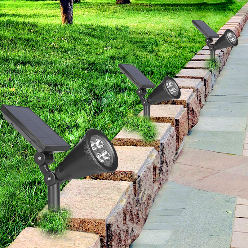 CANMEIJIA Solar Lawn Light 001 Floor Plug With Switch Black Single Head