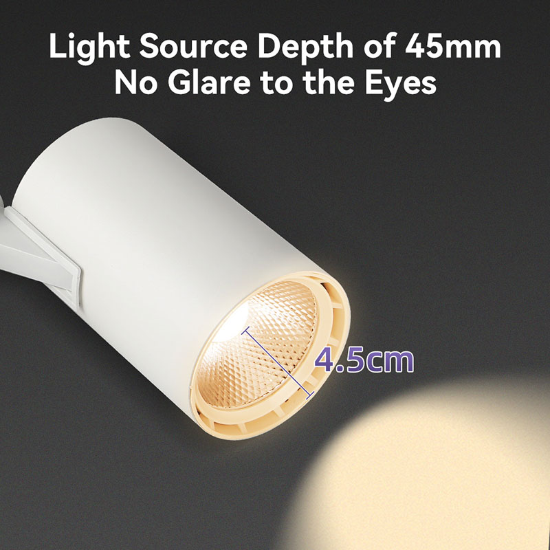 CANMEIJIA  New COB track lights with tri-color dimming and memory function