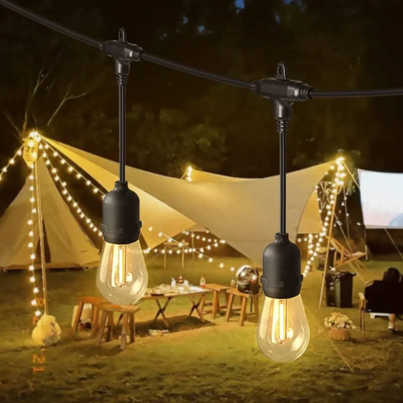 CANMEIJIA Light string 001 American standard two-hole plug 220v E27 lamp holder