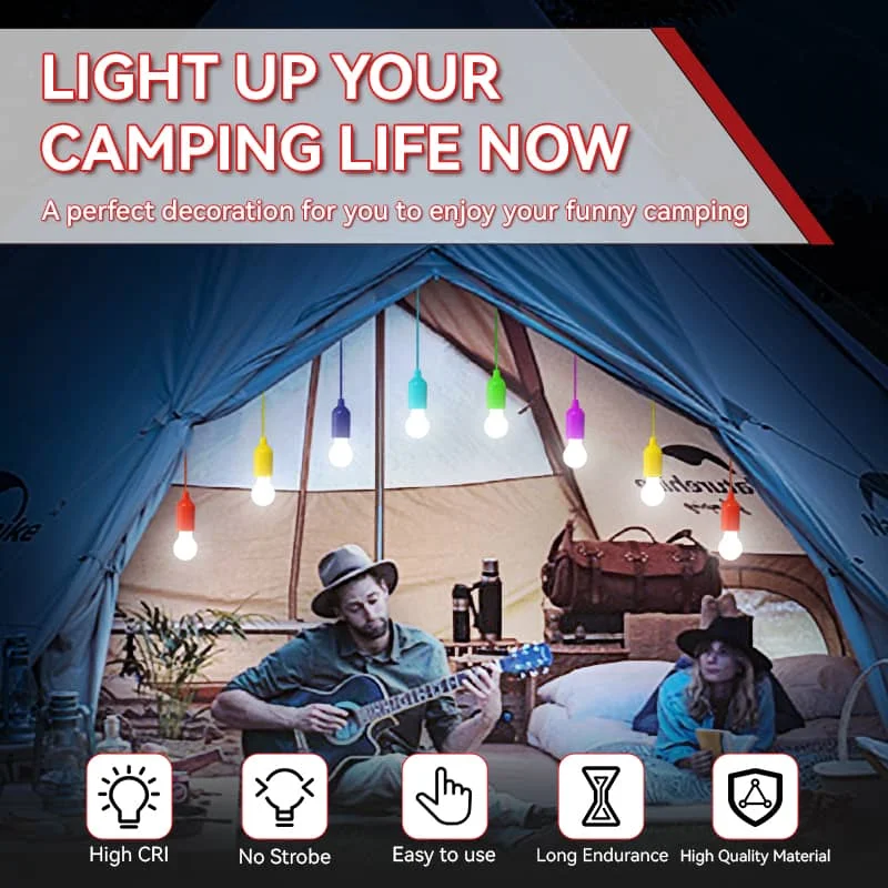 CANMEIJIA Colored cord light bulb white light