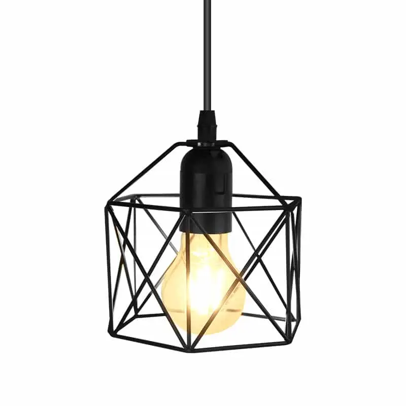 CANMEIJIA chandeliers iron style Single-head diamond-shaped E27/E26 lamp holder