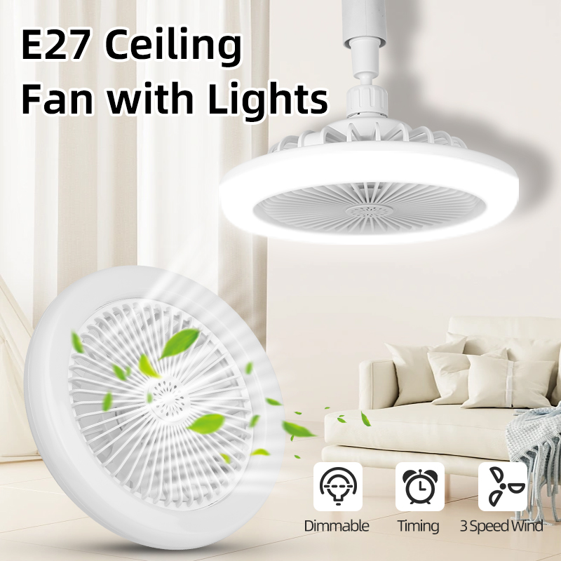 CANMEIJIA  Fan lamp model 001: Three-color light, universal lamp head, remote control, and aromatherapy function