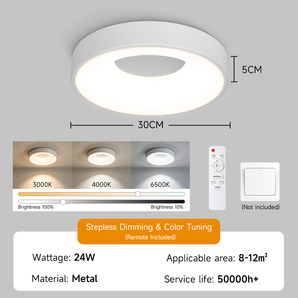 CANMEIJIA Side-lit ceiling light with iron frame