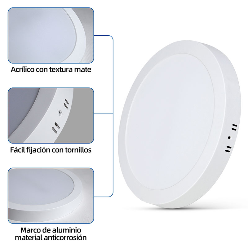 CANMEIJIA Surface-mounted LED panel light (plastic model)