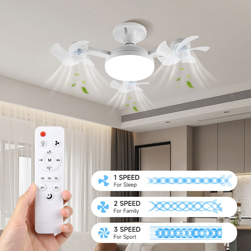 CANMEIJIA  Fan bulb drone model, remote control stepless dimming and color adjustment