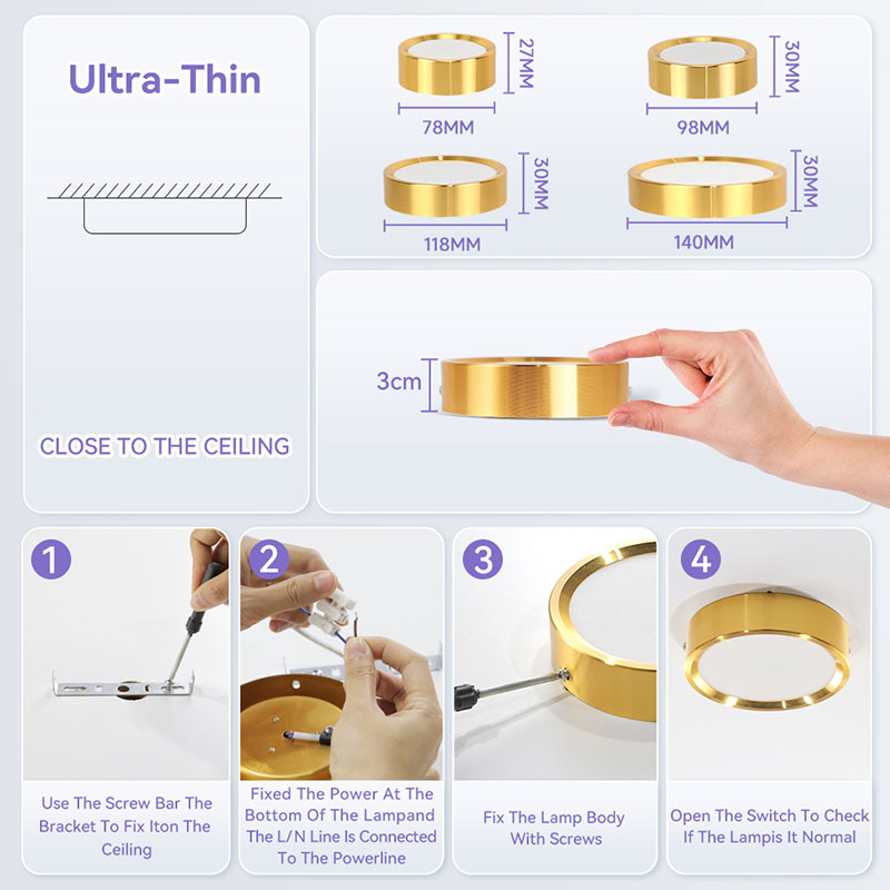 CANMEIJIA Surface-mounted downlights