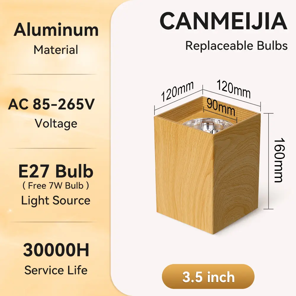 CANMEIJIA Surface-mounted downlight E27 (no light source) 