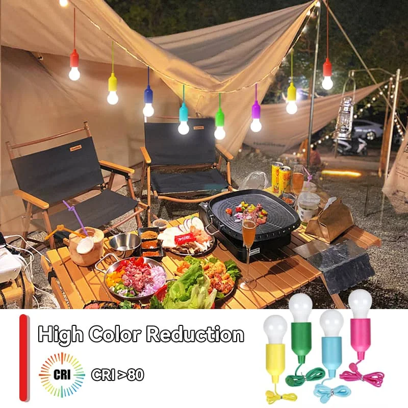 CANMEIJIA Colored cord light bulb white light