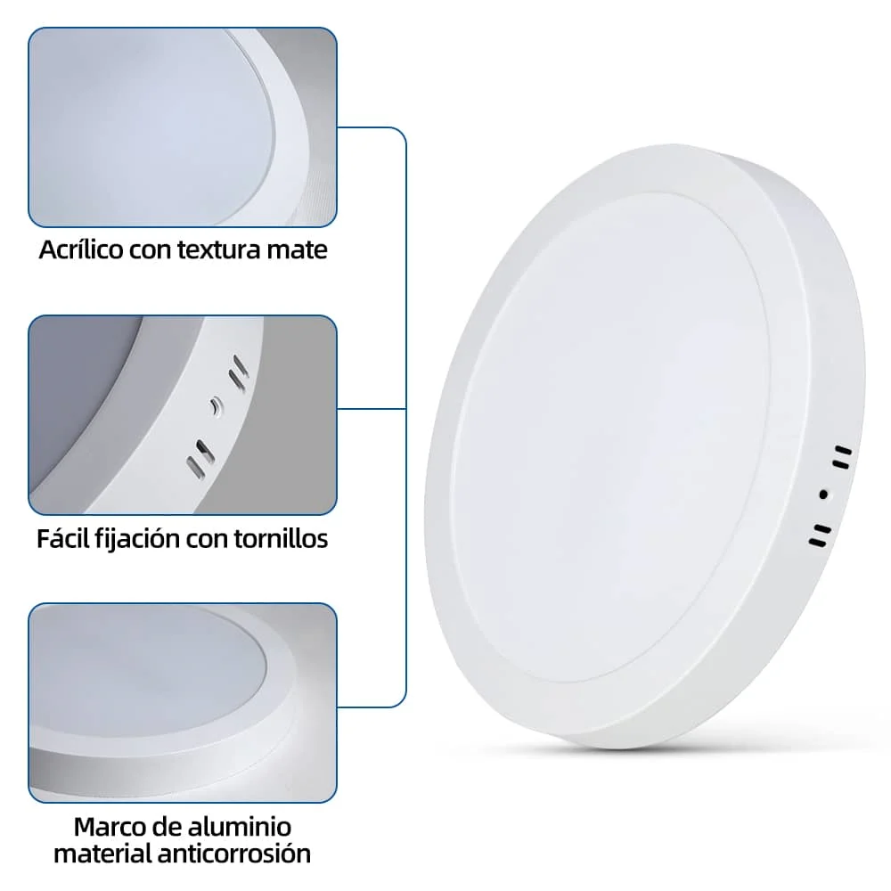 (CANMEIJIA)Surface-mounted downlight plastic white light wide pressure