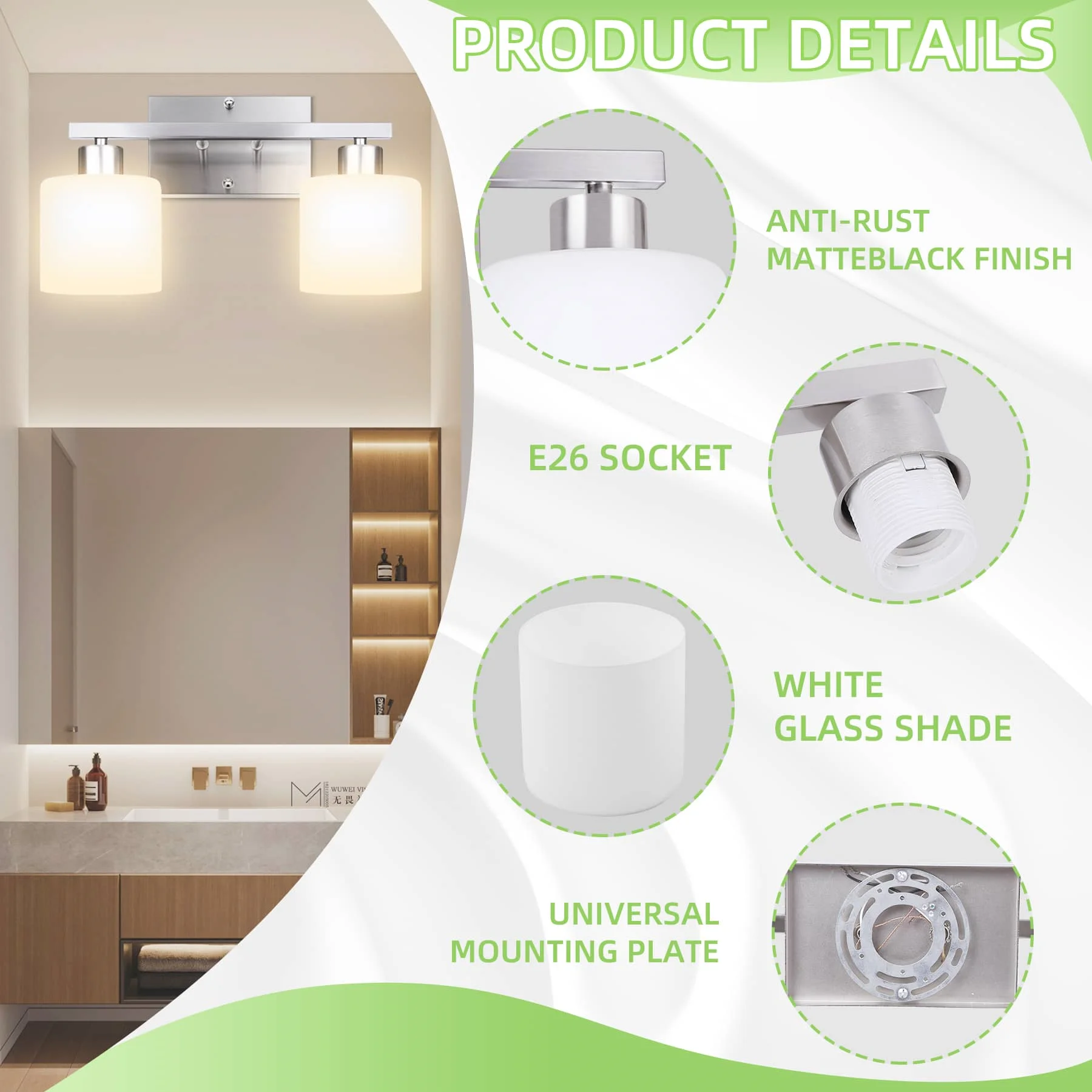 CANMEIJIA Mirror headlight moonlight treasure box cylindrical E27-CANMEILIGHTS