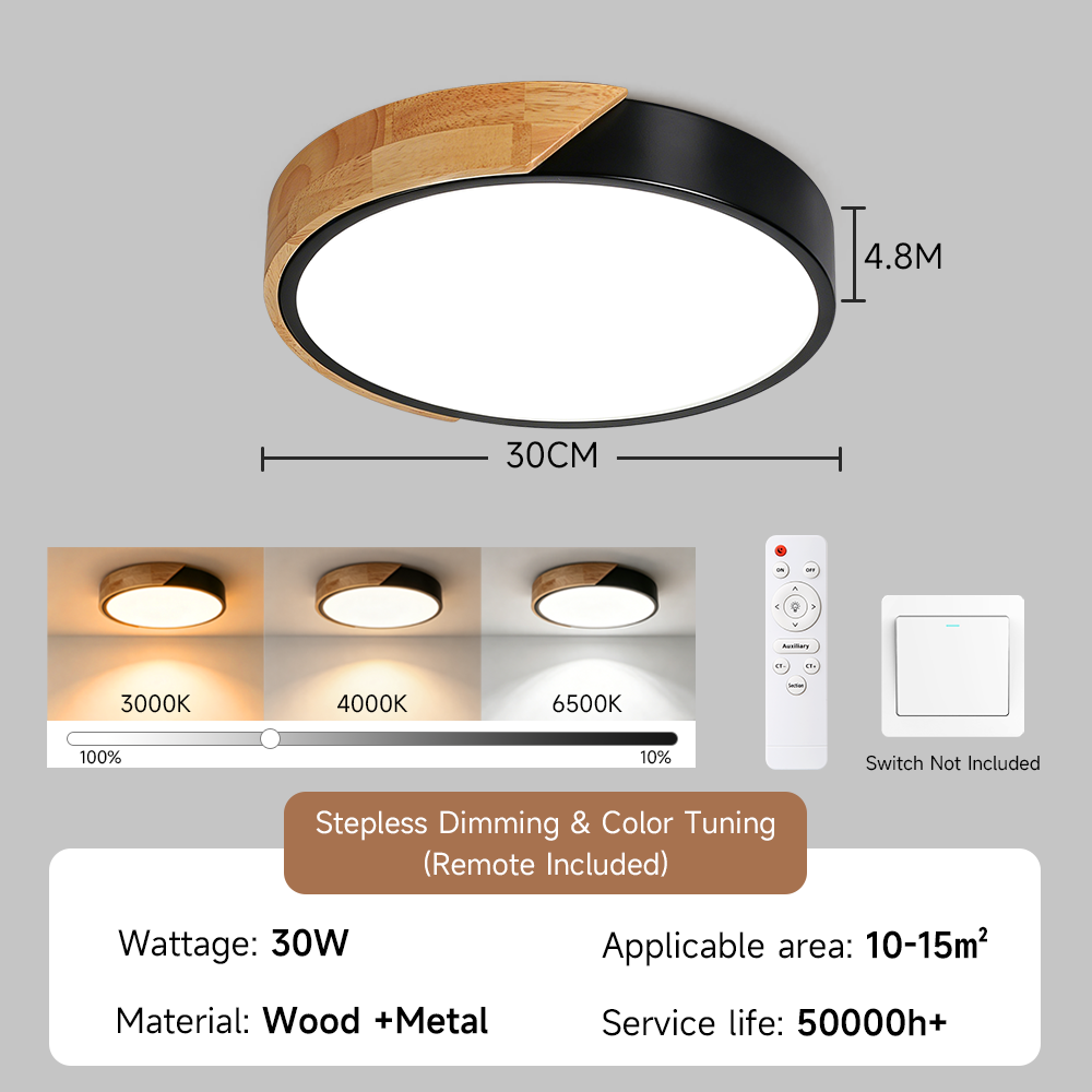 CANMEIJIA ceiling lamp three-proof model 001 2.4G stepless dimming