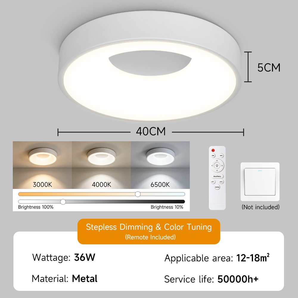 CANMEIJIA Side-lit ceiling light with iron frame