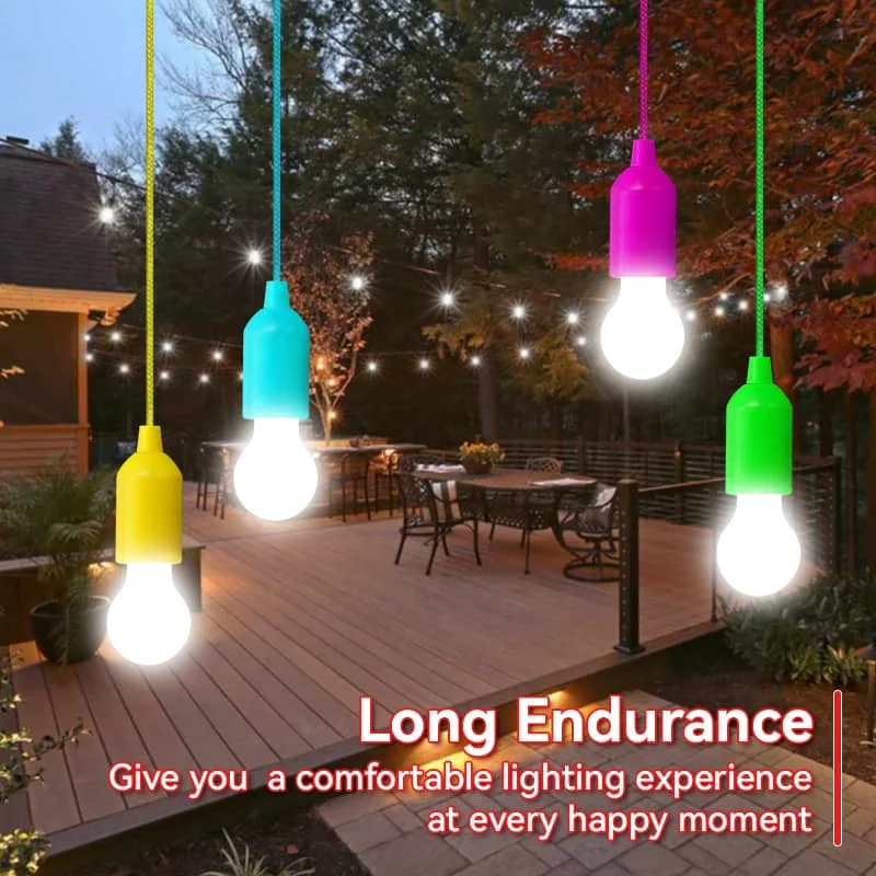 CANMEIJIA Colored cord light bulb white light