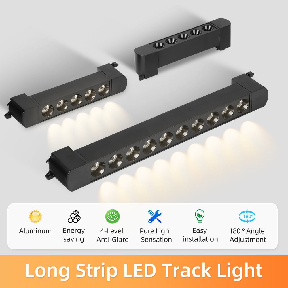 CANMEIJIA spotlight  long strip track Black shell model