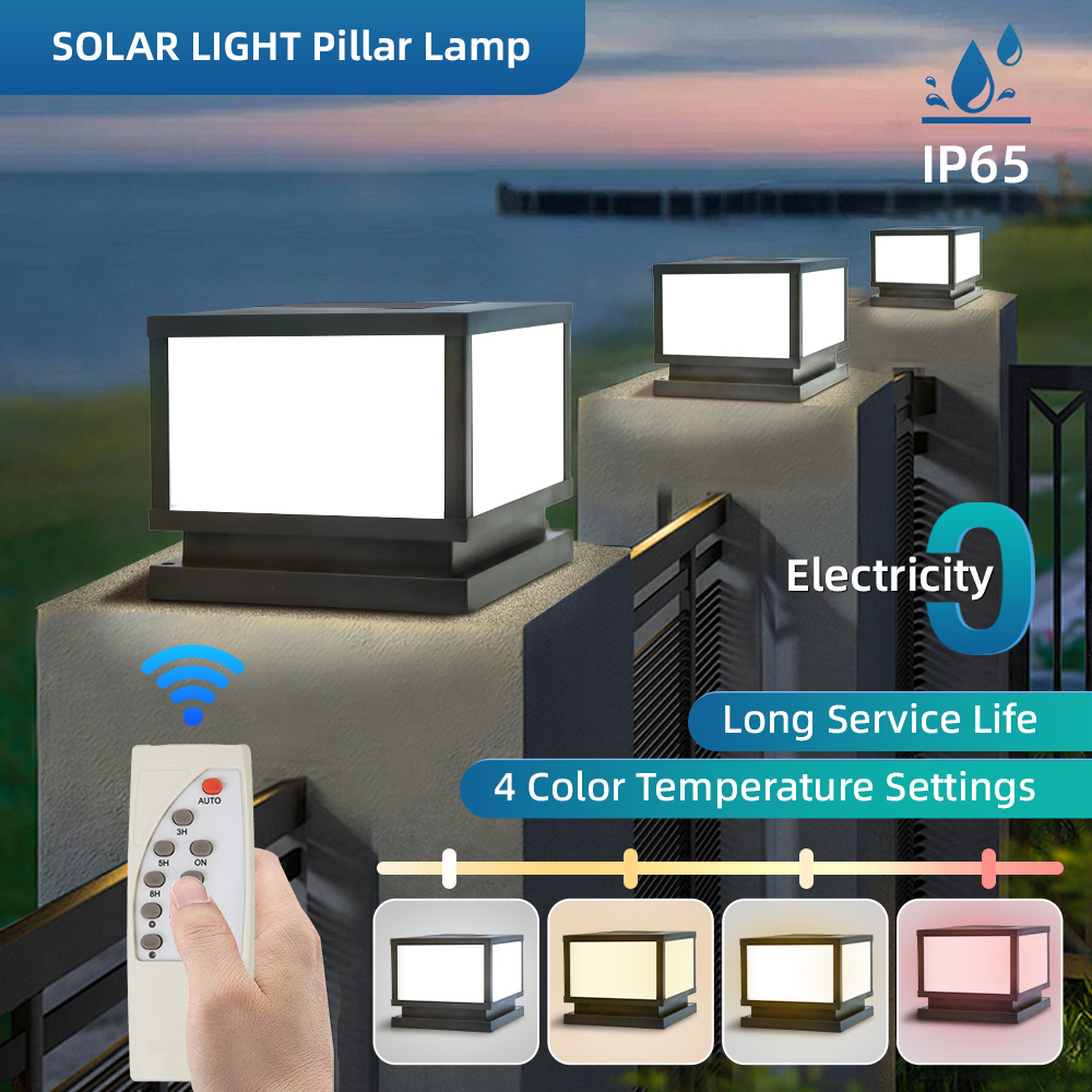 CANMEIJIA Solar column lamp 002 detachable model 
