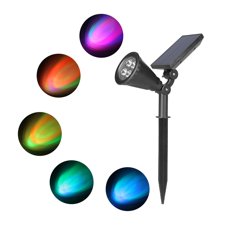 CANMEIJIA Solar Lawn Light 001 Floor Plug With Switch Black Single Head