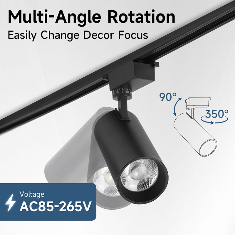 CANMEIJIA  Track lighting fixture, NVC brand, black