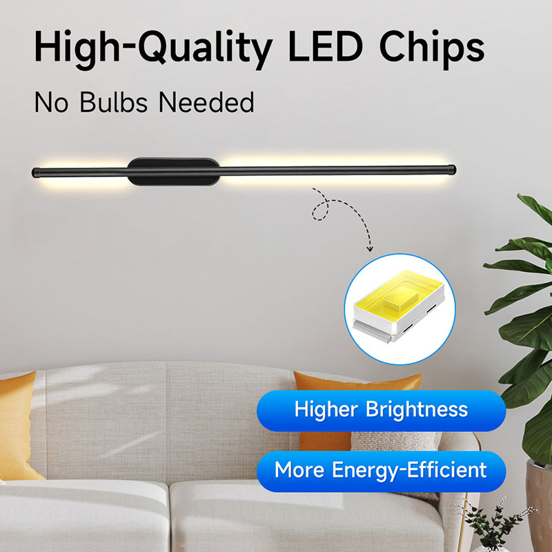 CANMEIJIA  Long Wall Lamp, Model 001, Wide Voltage Range, Three-Color Adjustable Lighting