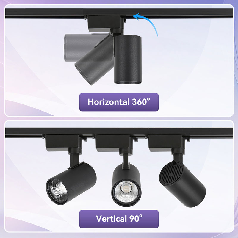 CANMEIJIA  New COB track lights with tri-color dimming and memory function