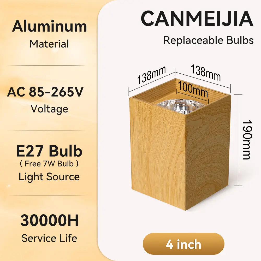 CANMEIJIA Surface-mounted downlight E27 (no light source) 