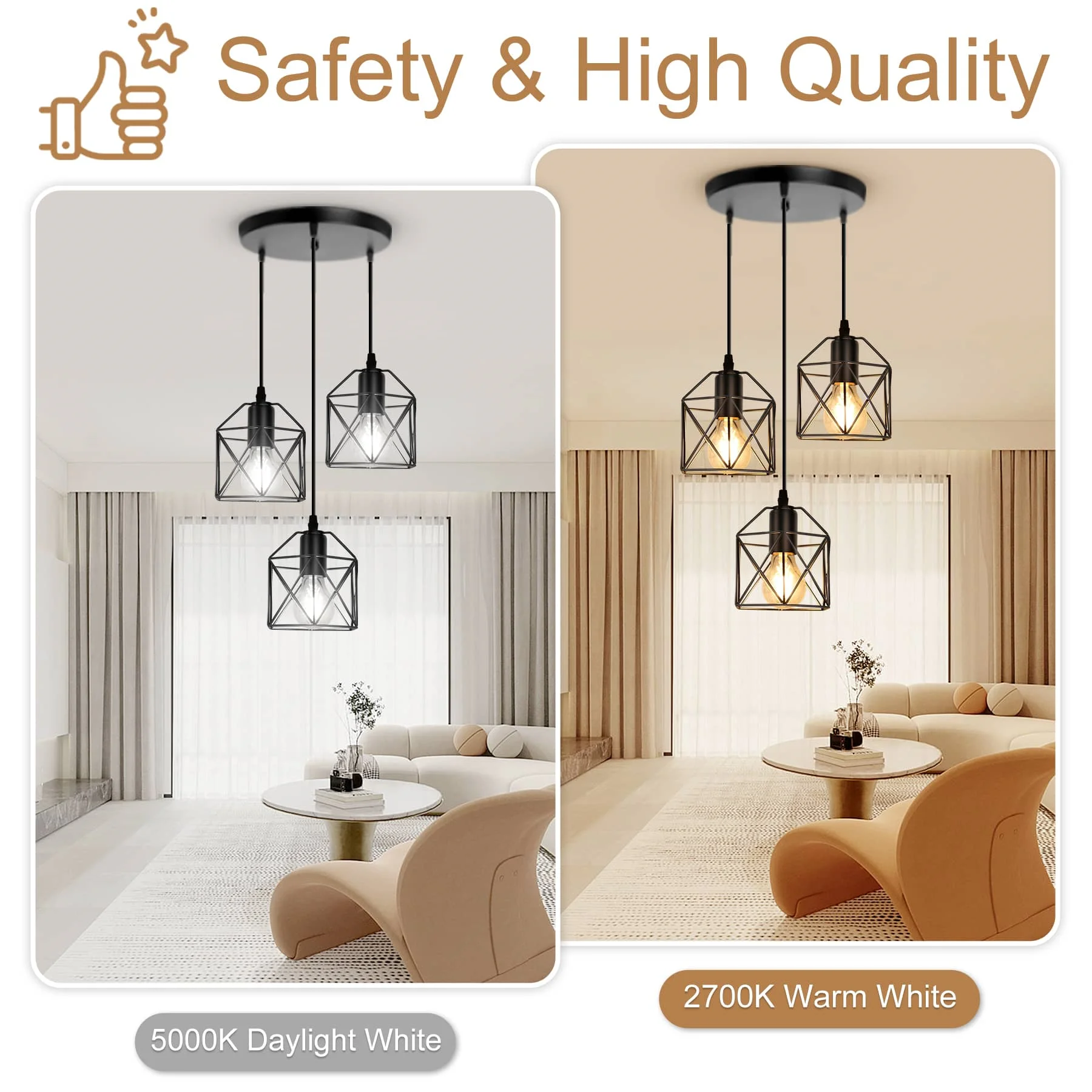 CANMEIJIA chandeliers iron style without a light source E26 light head-CANMEILIGHTS