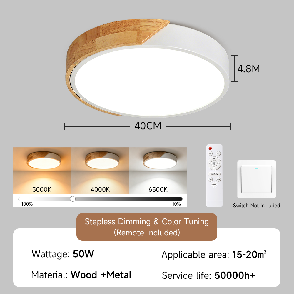 CANMEIJIA ceiling lamp three-proof model 001 2.4G stepless dimming