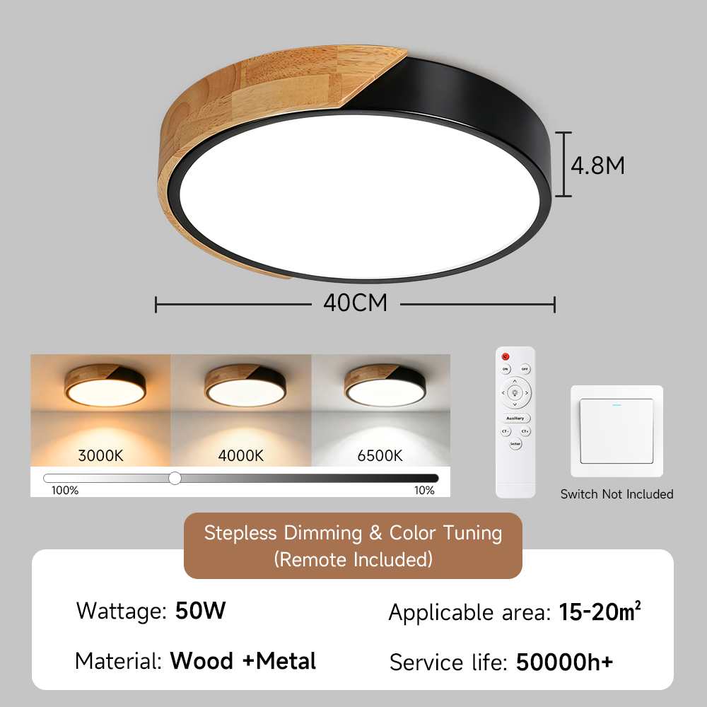 CANMEIJIA ceiling lamp three-proof model 001 2.4G stepless dimming