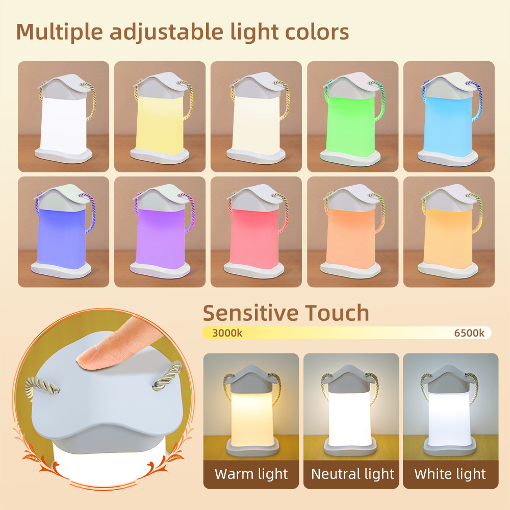 CANMEIJIA Desktop Night Light Model 002 White Three-color dimming + RGB
