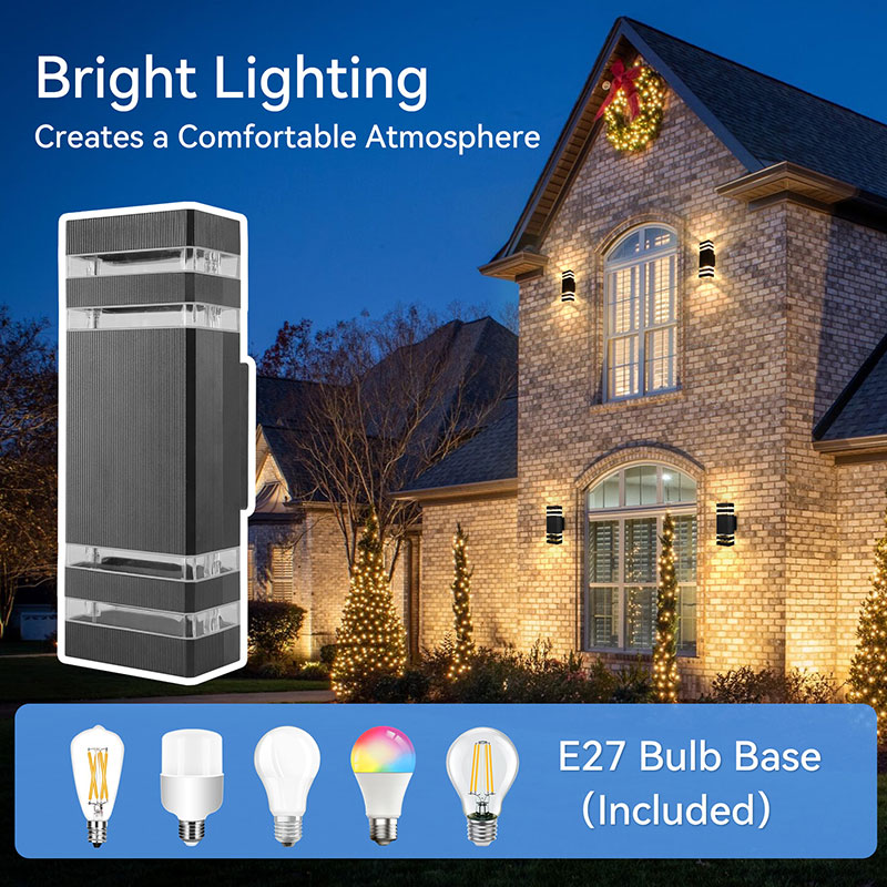 CANMEIJIA Wall lamp BDB-230 plastic model, brown and blue wire, E27 lamp base