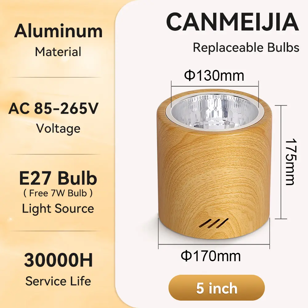CANMEIJIA Surface-mounted downlight E27 (no light source) 