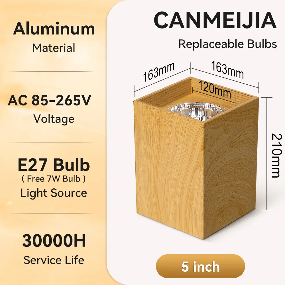 CANMEIJIA Surface-mounted downlight E27 (no light source) 
