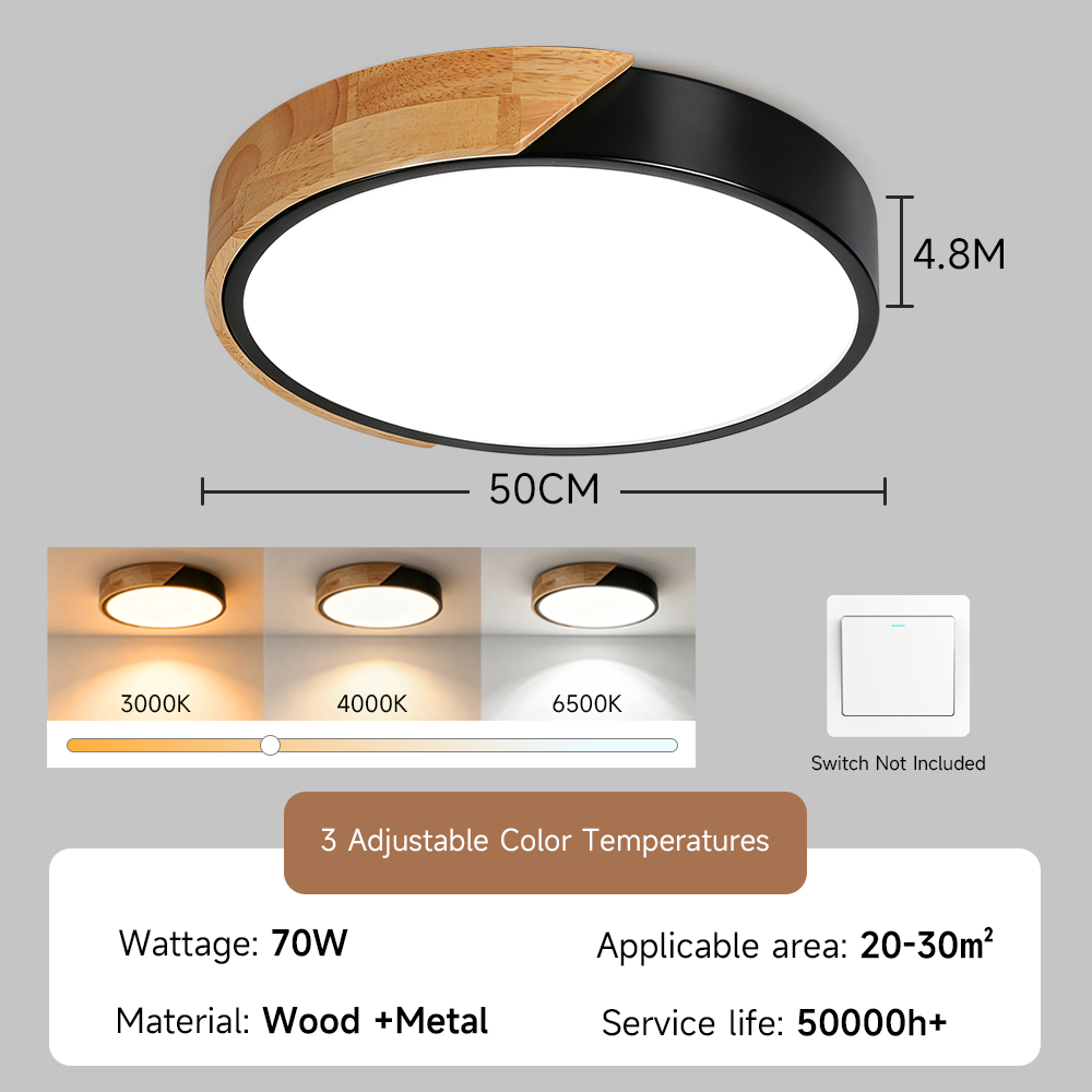 CANMEIJIA ceiling lamp three-proof model 001 2.4G stepless dimming