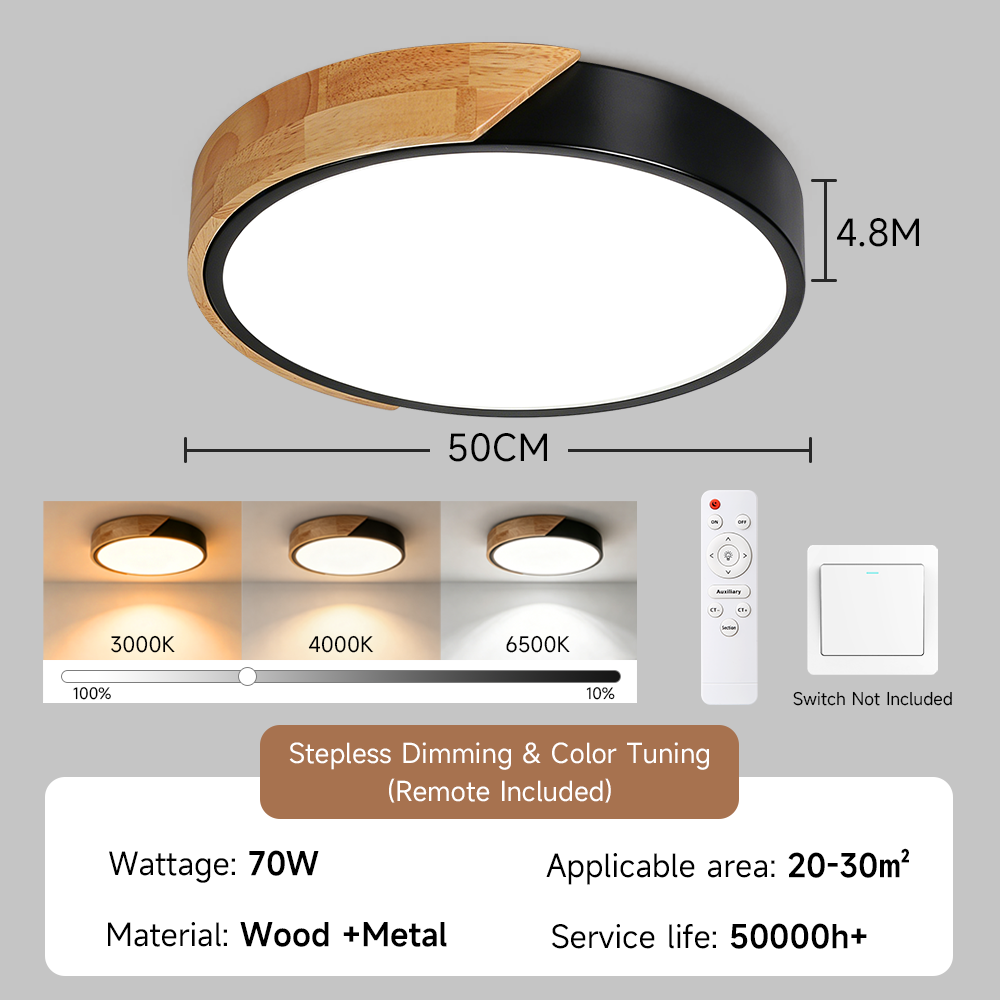CANMEIJIA ceiling lamp three-proof model 001 2.4G stepless dimming