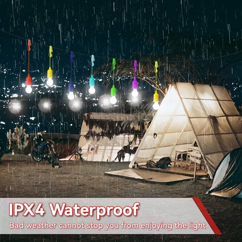 CANMEIJIA Colored cord light bulb white light