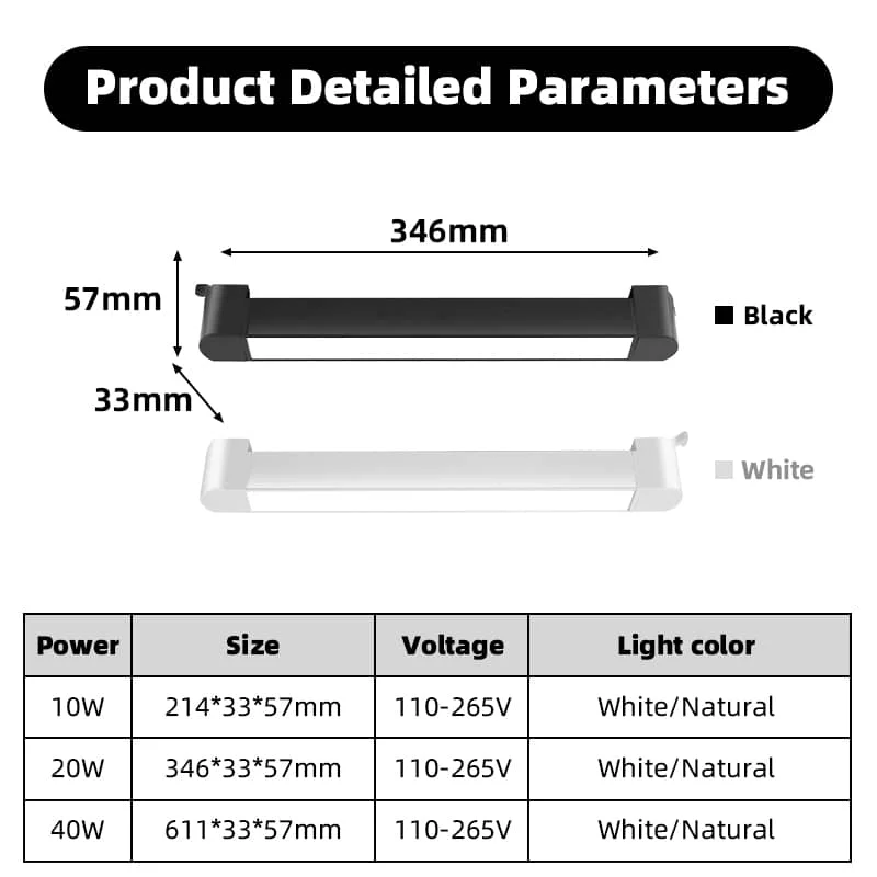 Second-line track floodlights