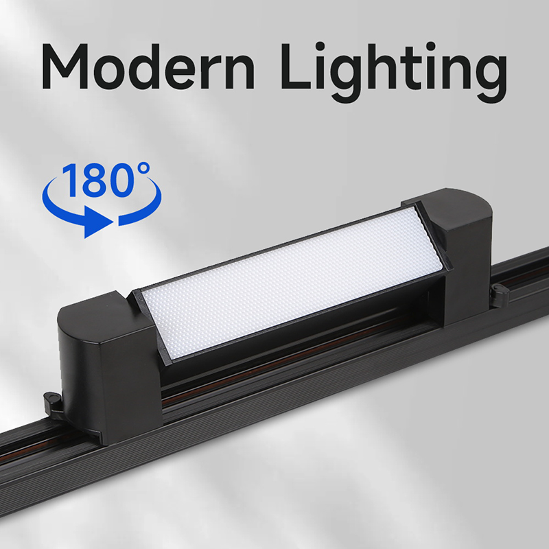 CANMEIJIA  Two-line track floodlight black shell